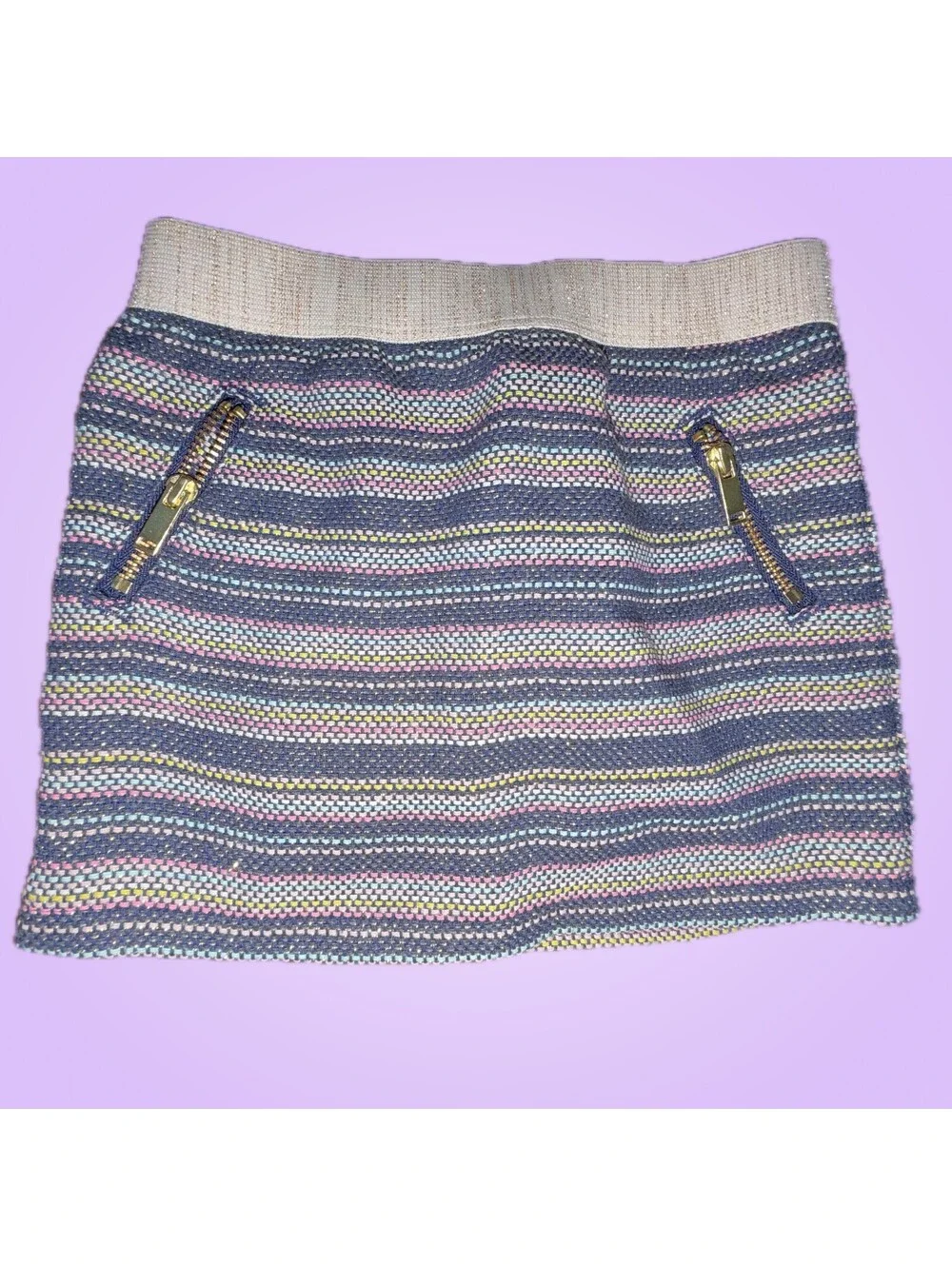 Genuine Kids OshKosh Girls 18M Multicolor Striped Woven Skirt